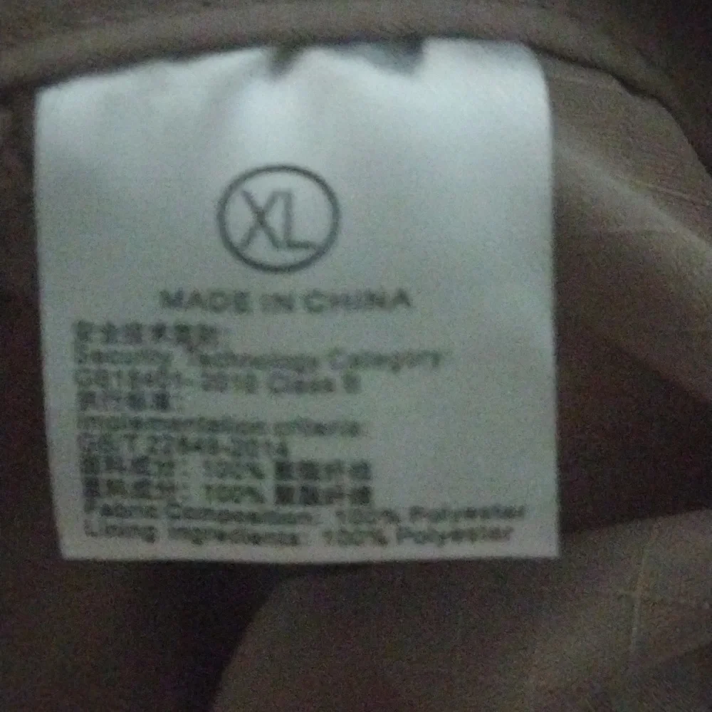 Men’s Tan Cargo Pants XL – 100% Polyester, Utility Trousers NWOT